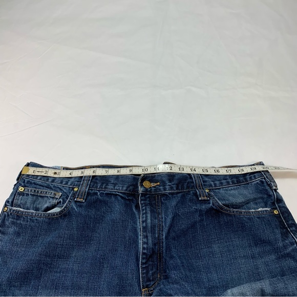 Carhartt Mens Jeans B310 DRT Relaxed Fit Boot Cut Denim Blue Size 42x32 - Picture 10 of 13